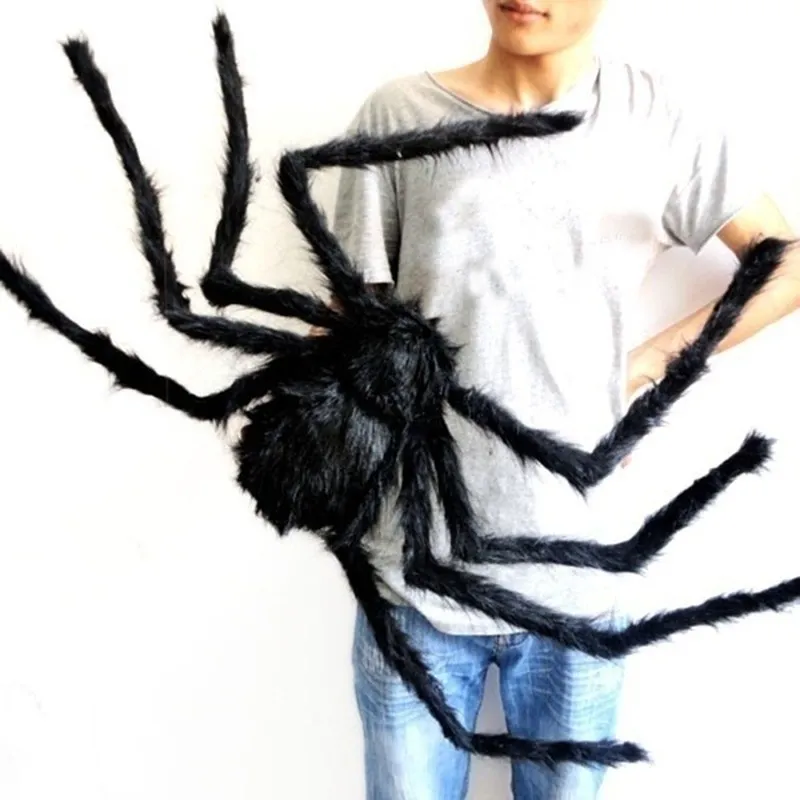 Halloween Ghost Festival Supplies Bar Decoration Props Plush Spider Haunted House Prop Indoor Outdoor Giant Decor – image 4