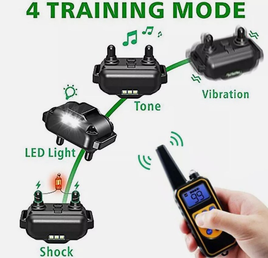 800M Electric Pet Dog Training E-Collar Anti-Bark Obedience Remote Control LCD — foto 13