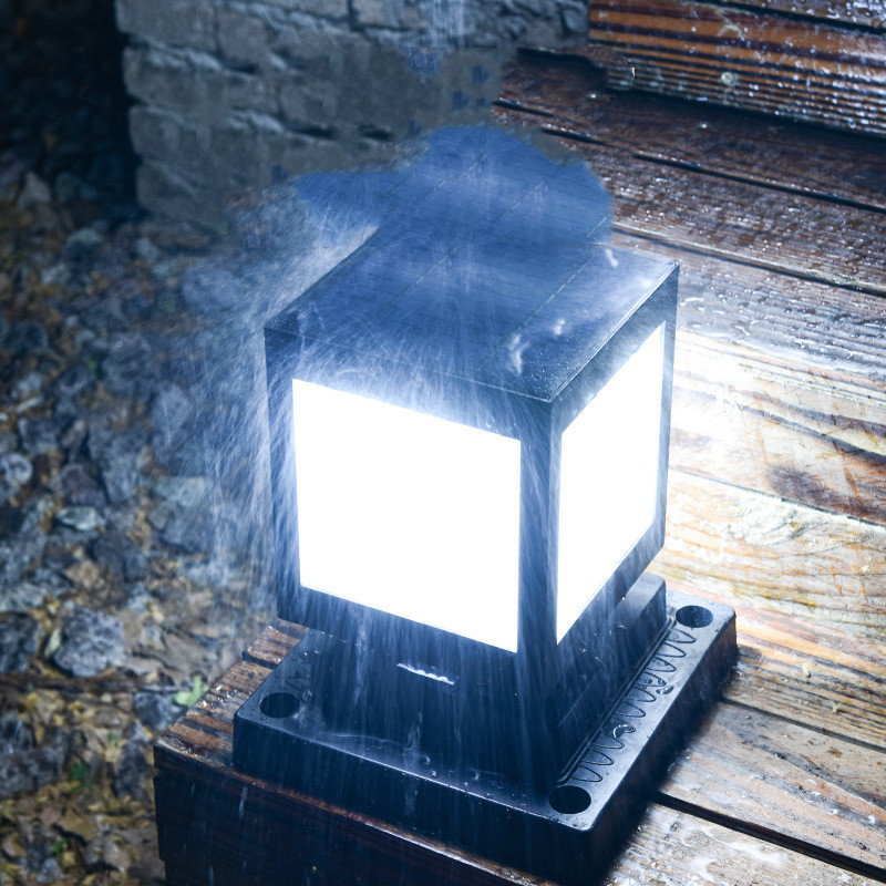 European Style Column Head Lamp Outdoor Villa Courtyard Wall Lamp Solar Wall Lamp — foto 12