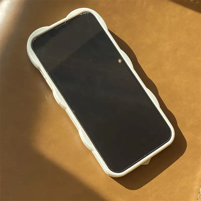 Candy Color Solid Color Three-dimensional Love Mobile Phone Case