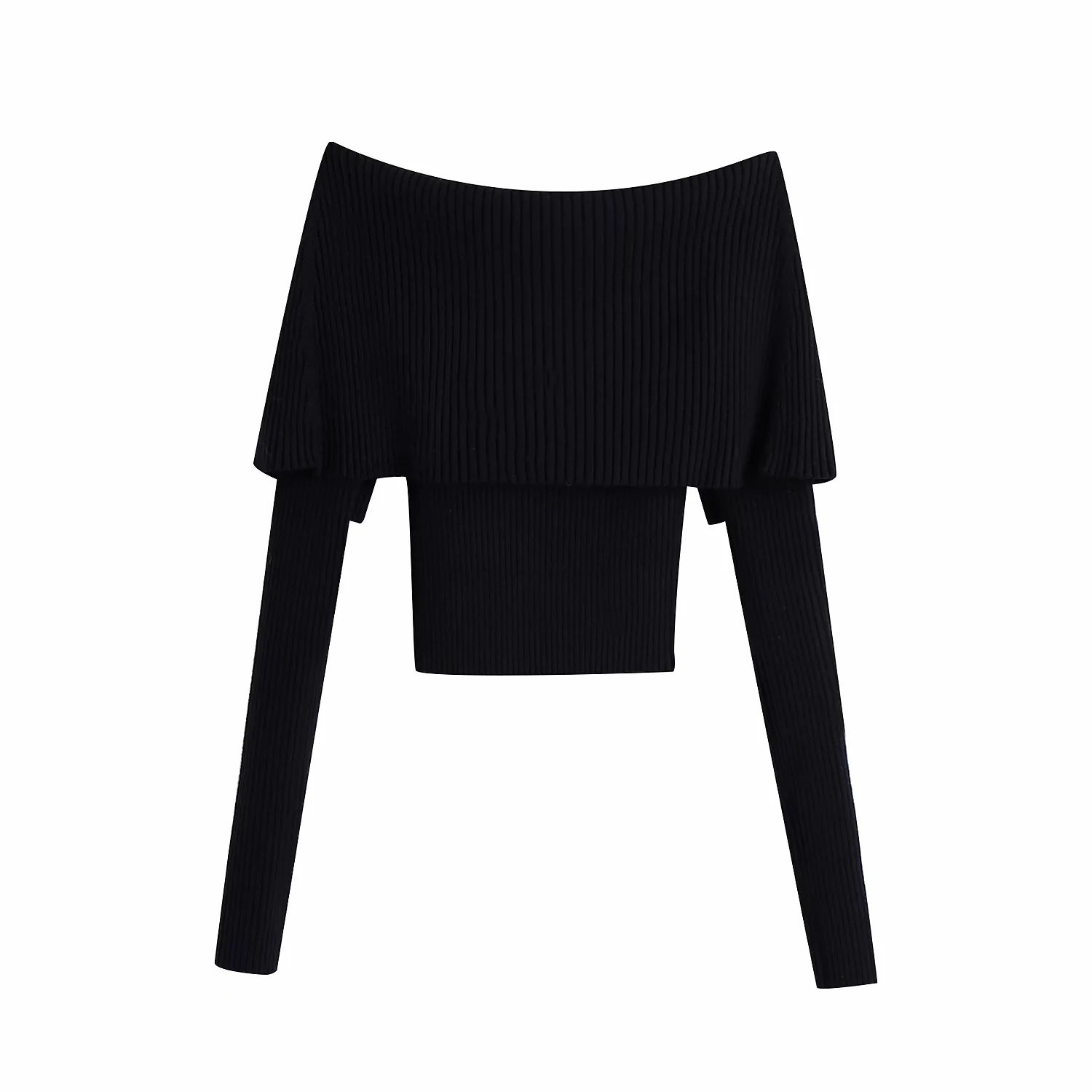 Title 13, New Style Big Lapel Solid Color Sweater For Aut...