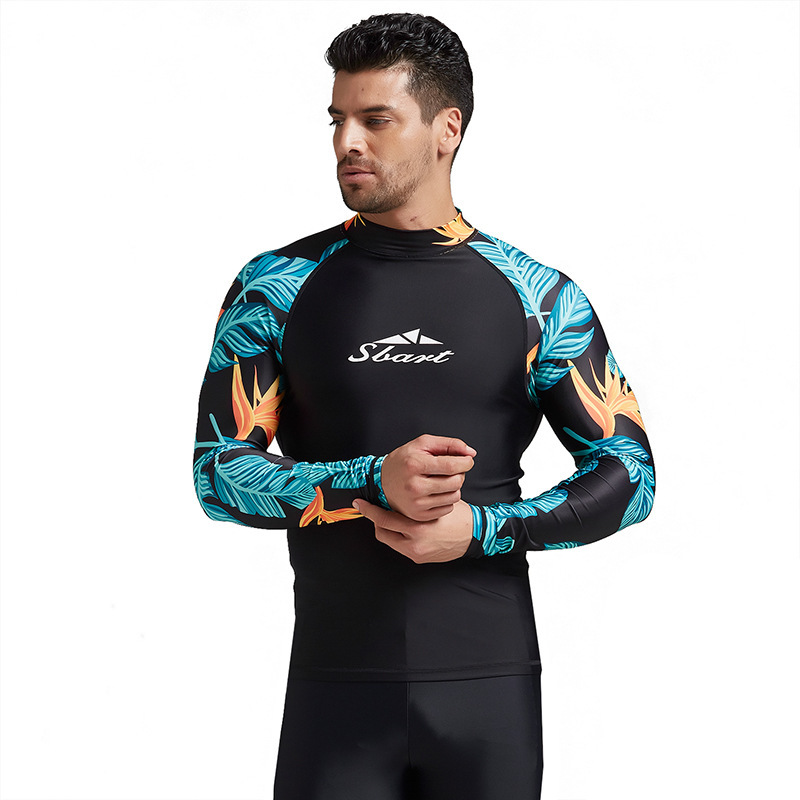 Men's Shirt Split One-piece Snorkeling Suit