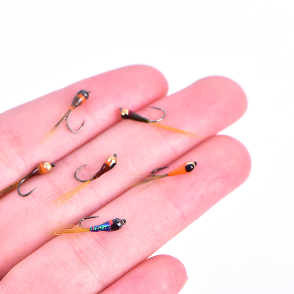Glued Copper Headed Nymph Hook Flying Fishing - Image 4