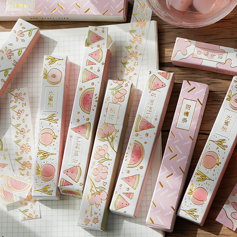 Long Hot Stamping Stickers Decorative Stickers