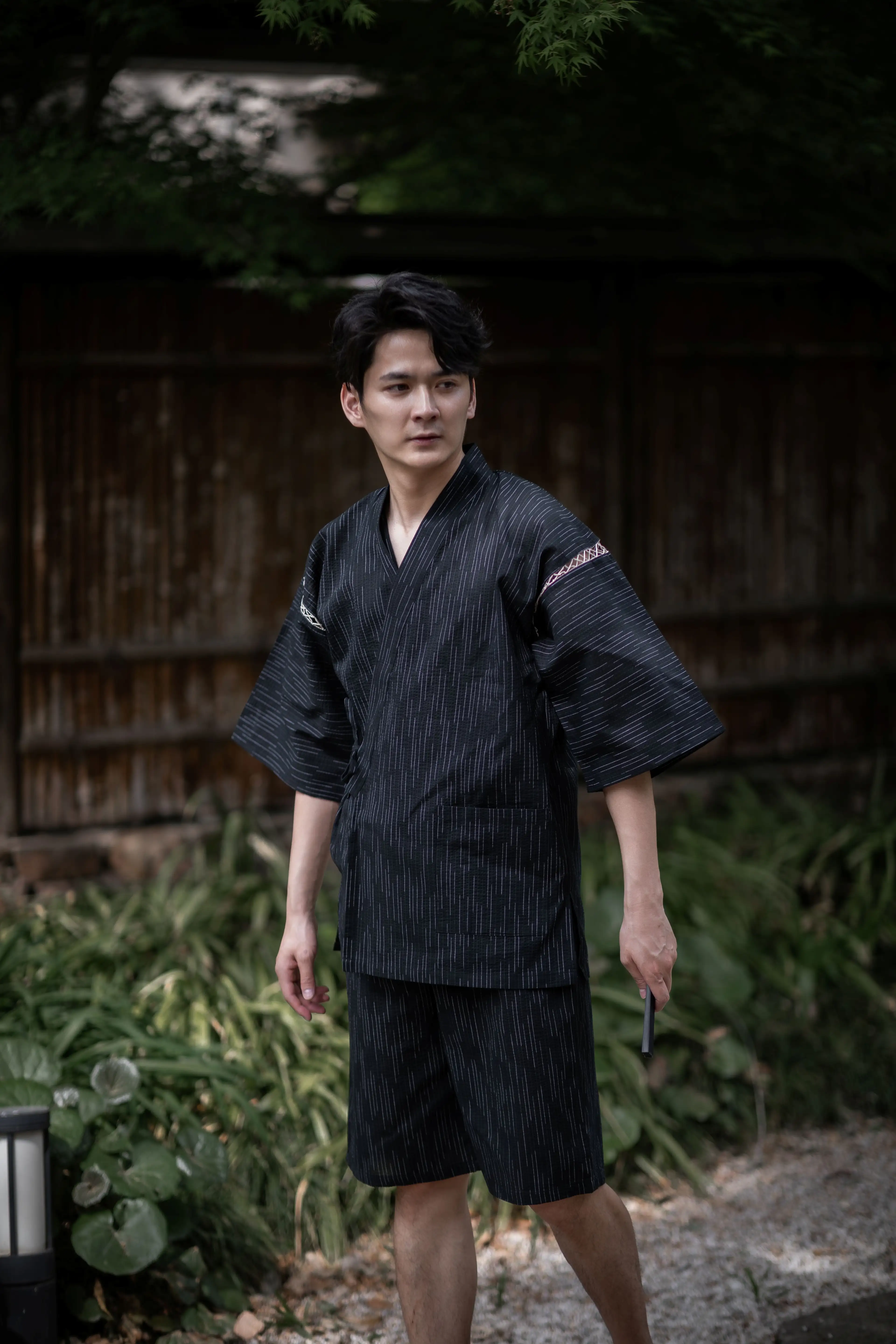 Japanese Jinbei, Cotton Short-Sleeve Set, Traditional Japanese Kimono Homewear Pajamas, Hot Spring & Summer Festival Novelty Outfit