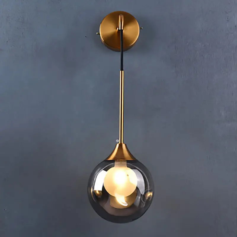 New Glass Wall Lamp For Bedroom Bedside Living Room Background Wall Aisle