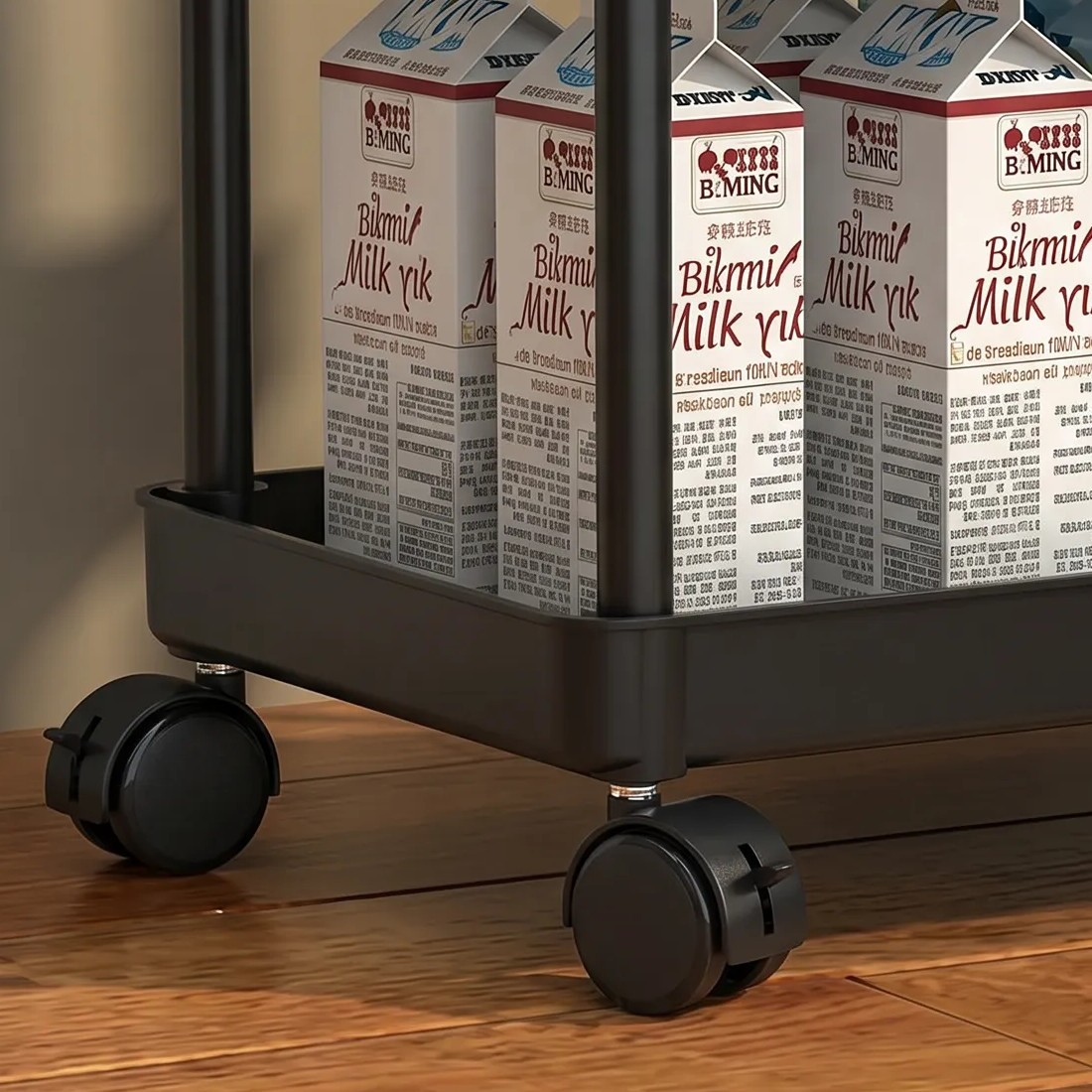 4 Tier Storage Trolley Cart On Wheels Kitchen Bathroom Laundry Narrow Space Rack 4