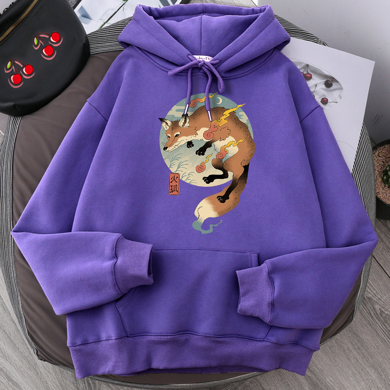 Fashion Pullover Print Hoodie Sweatshirt Plus Fleece Hoodie Men's Sweater