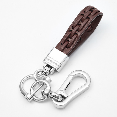 Car Gift Key Weaving Accessories Silver Brown - Shop at LoveMi