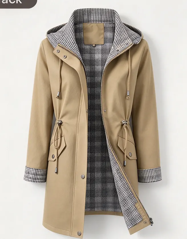 Women's Hooded Trench Coat