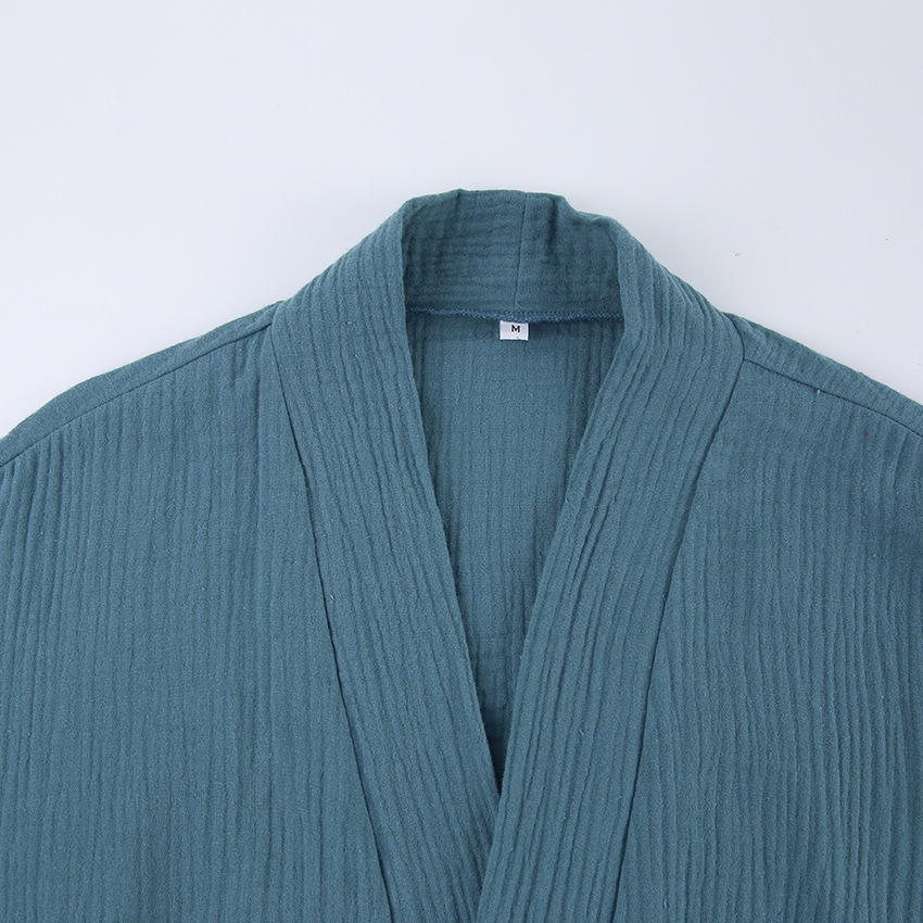 Title 15, Cotton Robe Cardigan Tie Loose Comfort Crepe Lo...