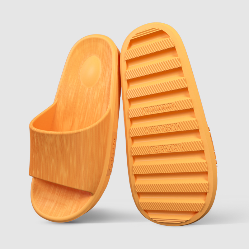 Lightweight Indoor Sandals With Platform Orange - Shop at LoveMi