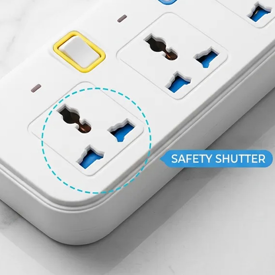 6-in-1 Multi Plug Extension 3 Way 3 USB With Individual Switched Wall Socket — image 11