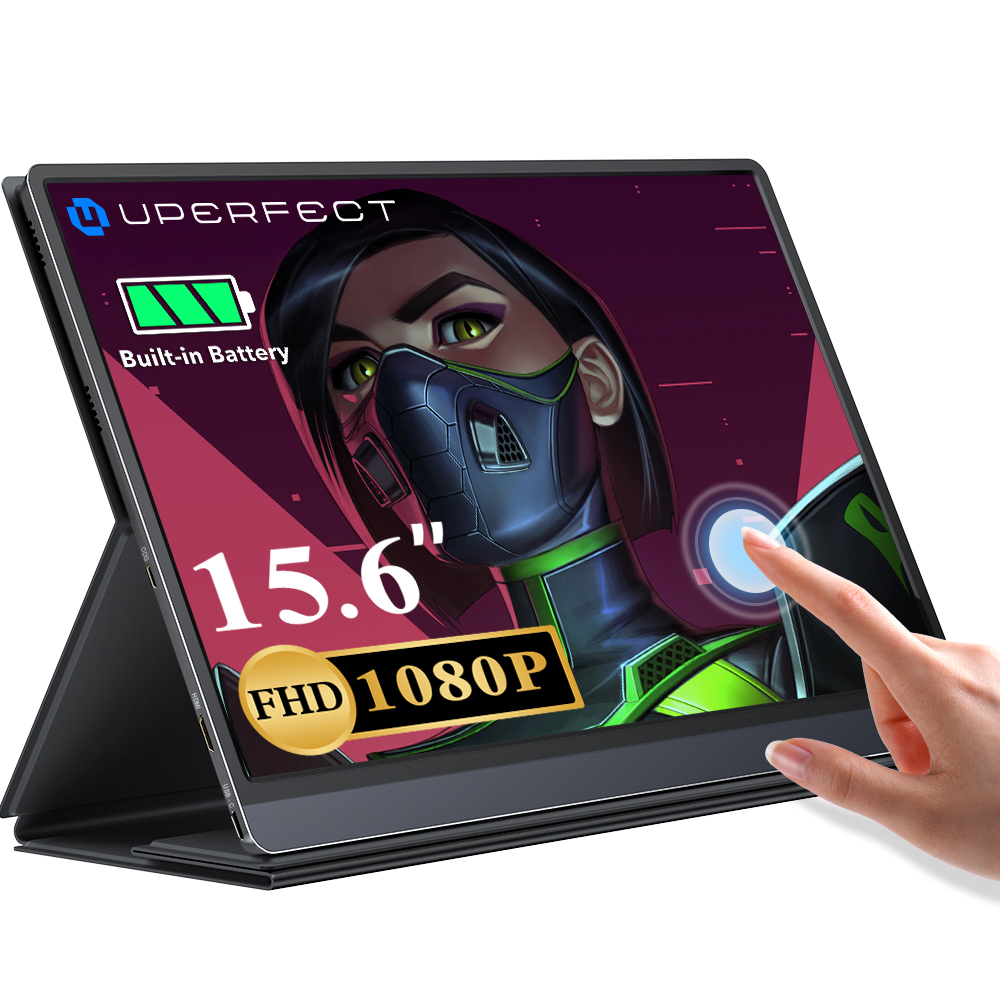 UPERFECT UTouch G16 15.6 Inch 120Hz Portable Gaming Monitor For Steam Deck Built-in 10800mAh Battery External Second Screen