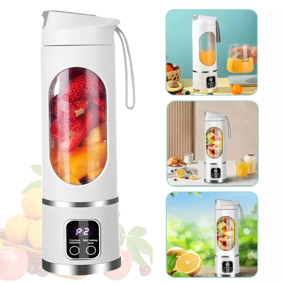Portable USB Rechargeable Juicer Cup Electric Mixer
