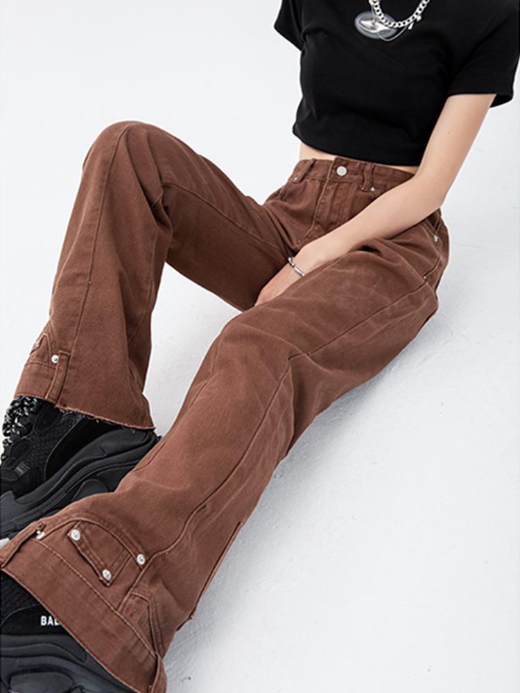 Title 7, American High Street Trousers with Pocket Desig...