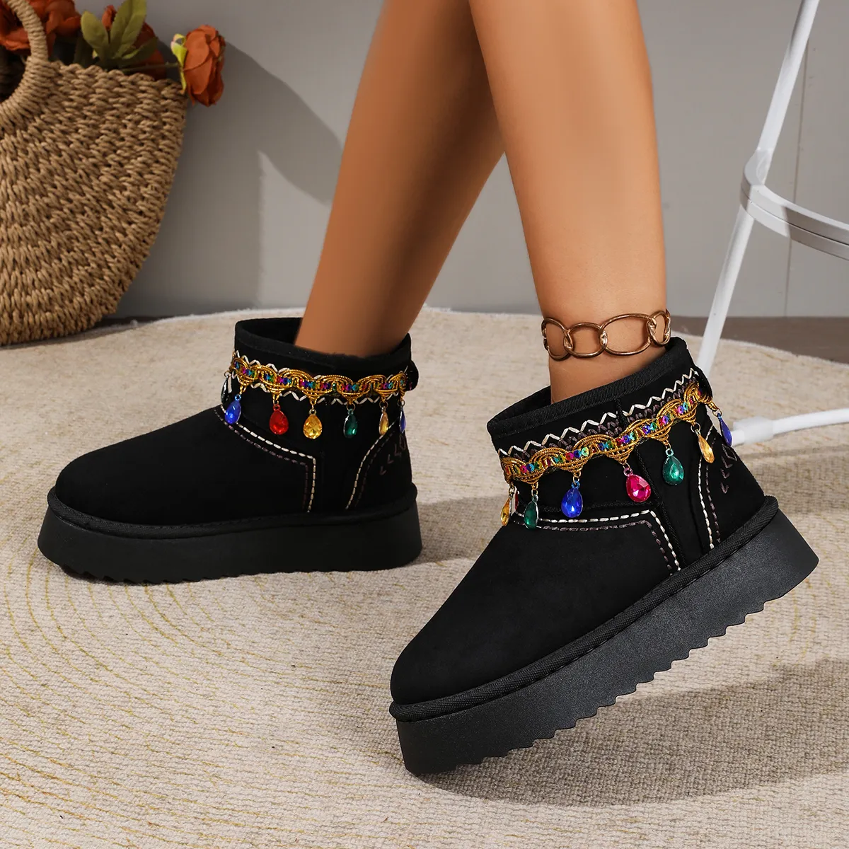 2026 Winter New Women Boots Short Warm