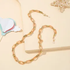 Acrylic Fashionable Anti-loss Eyewear Necklaces And Eyewear Lanyards - Yellow - View 1