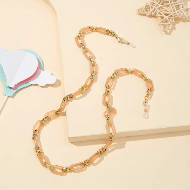 Acrylic Fashionable Anti loss Eyewear Necklaces And Eyewear Lanyards Yellow - Shop at LoveMi