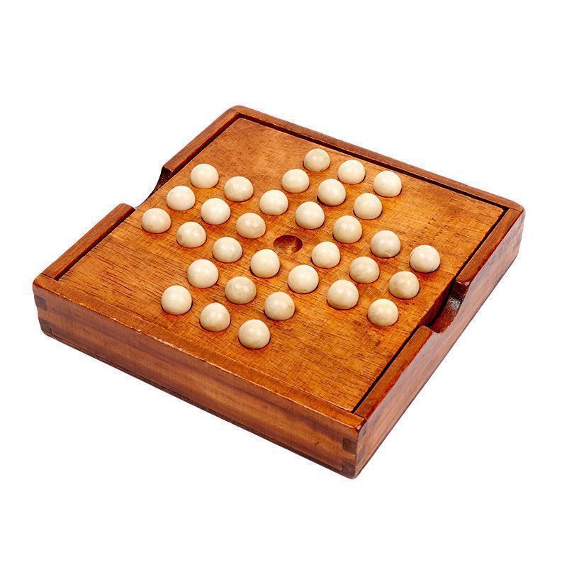 Yellow Wooden Kongming Chessboard Classic Strategy Game Board