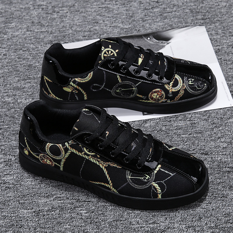 Title 3, Low Cut Casual Sneakers Printed Breathable Men