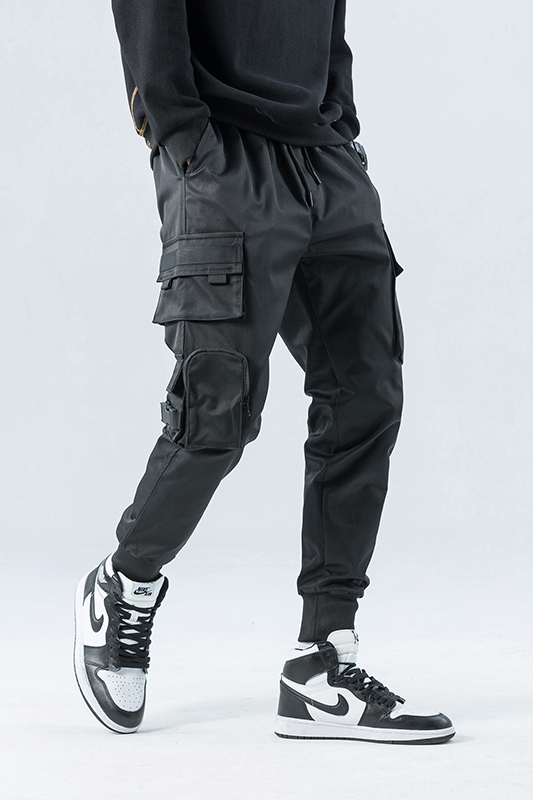 Title 4, Multi-pocket Drawstring Pants Men