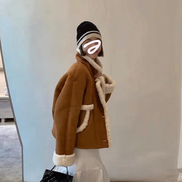 Little Fragrant Wind Fur One Padded Thick Jacket Female