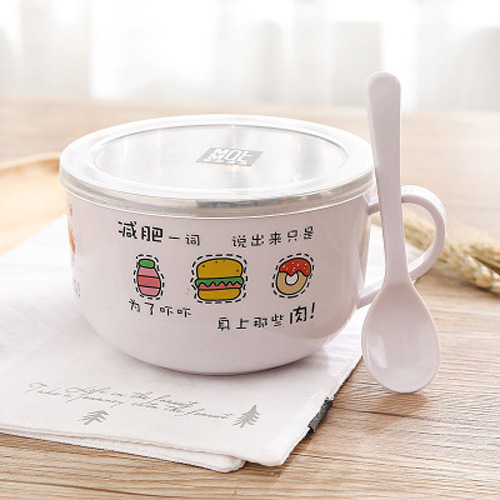 Title 4, Stainless Steel Cute Rabbit Instant Noodle Bowl...