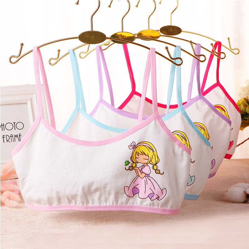 Title 4, Girls Cotton Cartoon Camisole Underwear Bra