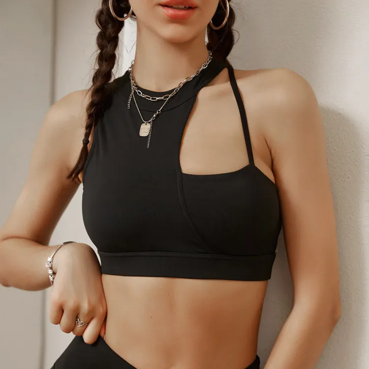 Sports Underwear Women's High Waist Hip Lifting Running Gym Pants - Zhai Stone Black Vest
