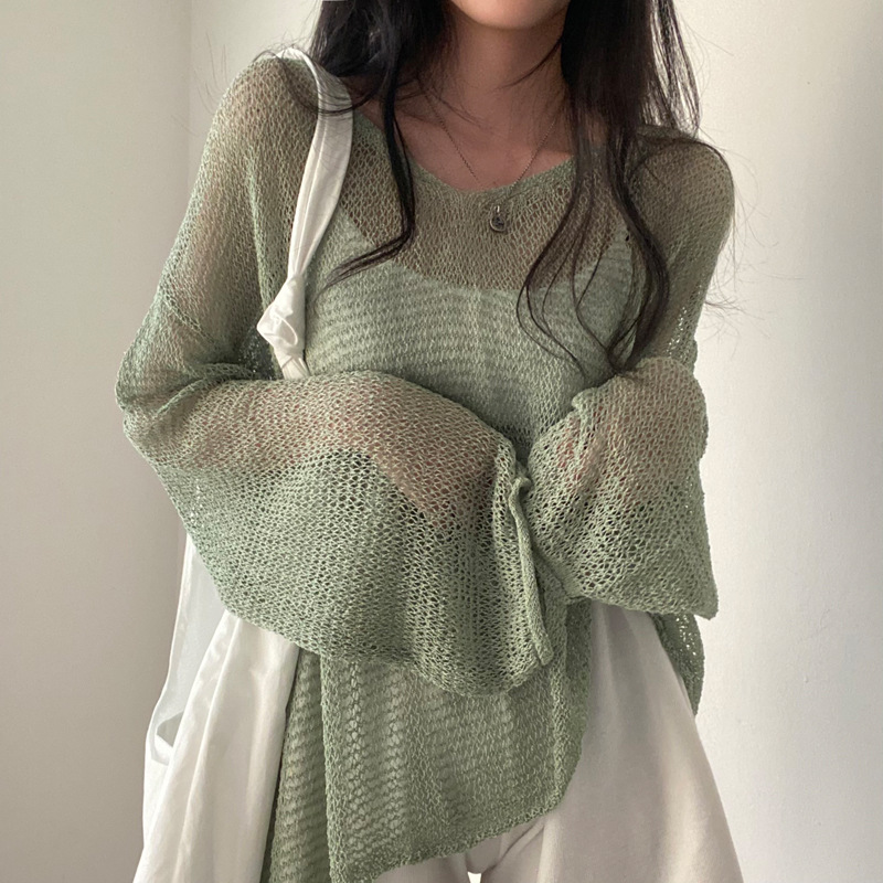 Hollow Knitted Sweater Women's Clothing In Early Spring And Autumn