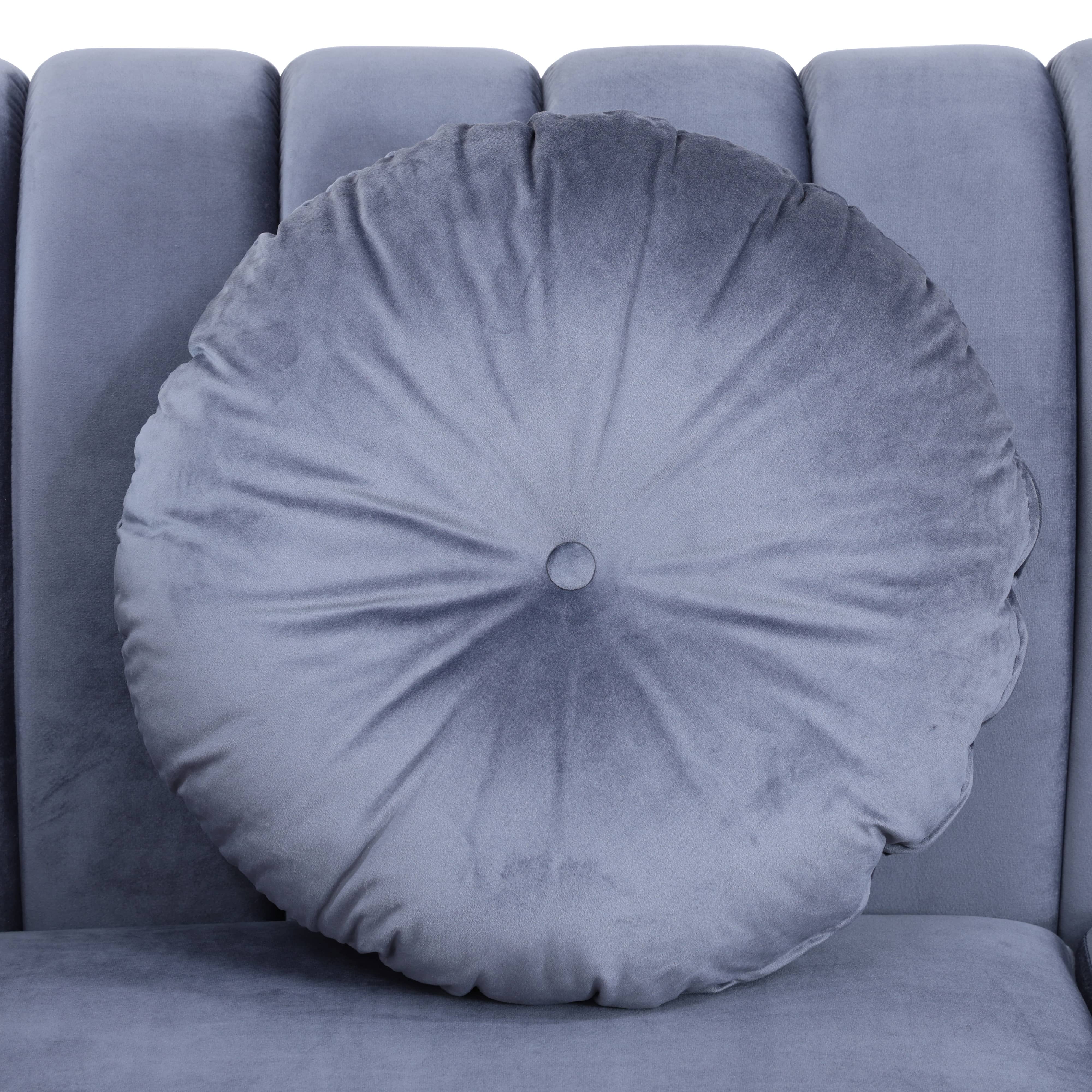 Pickup Only--Grey Microfiber 3-Piece Couch Living Room Sofa Set