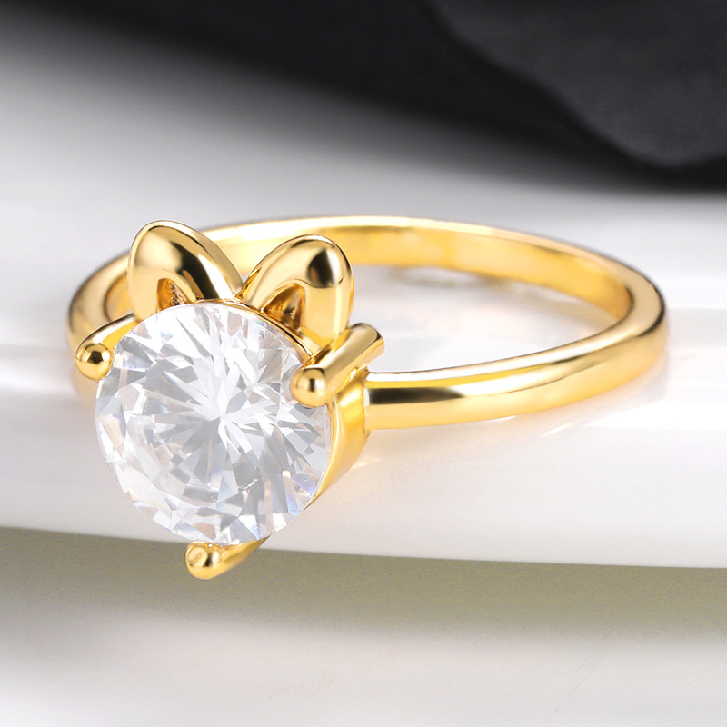 Simple Ladies Zircon Ins Wind Niche Ring