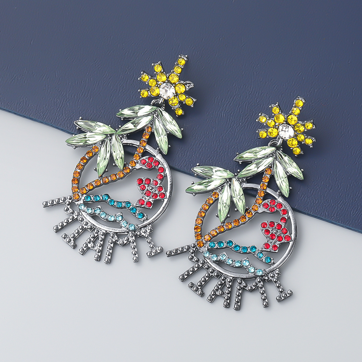 Beach Coconut Tree Earrings Women European And American Earrings