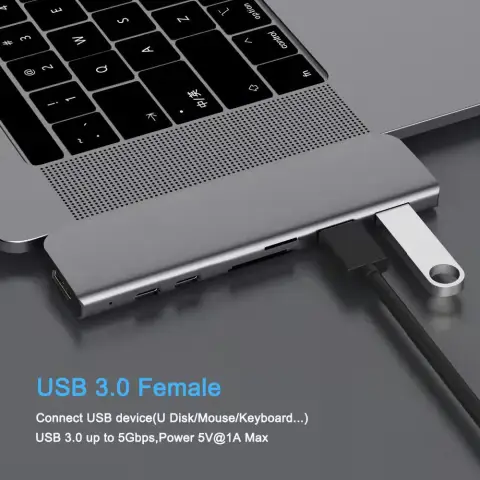 Type-c Dual C 4k Is Suitable for Laptop 7-in-1