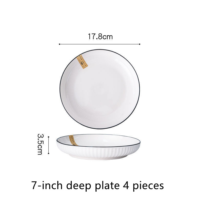 7inch deep pan 4pcs