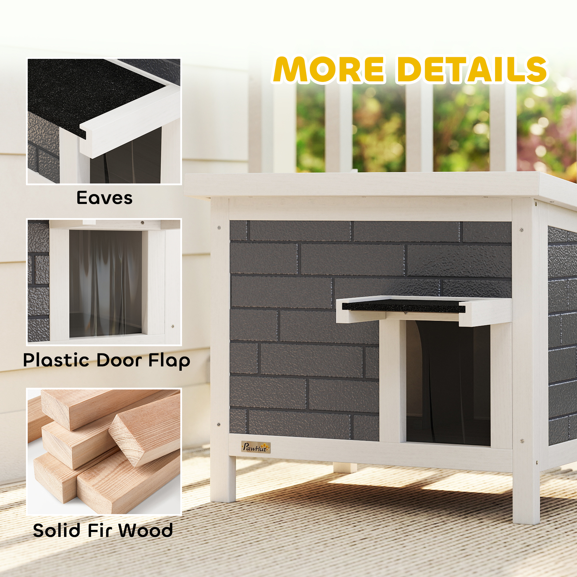 Outdoor Cat House Insulated With Openable Roof, Weatherproof Feral Shelter — image 11