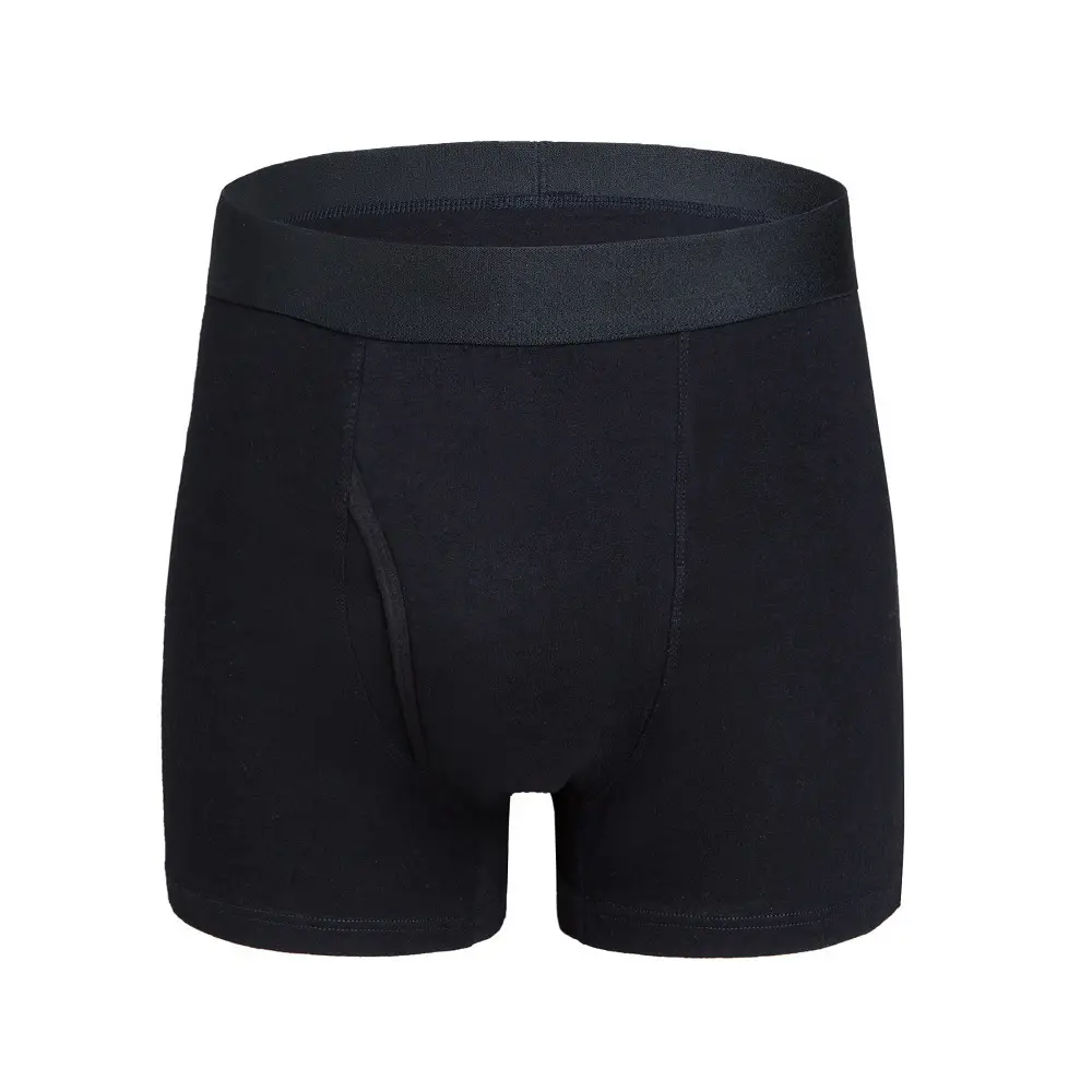 Large Size Men's Boxer Briefs Solid Color