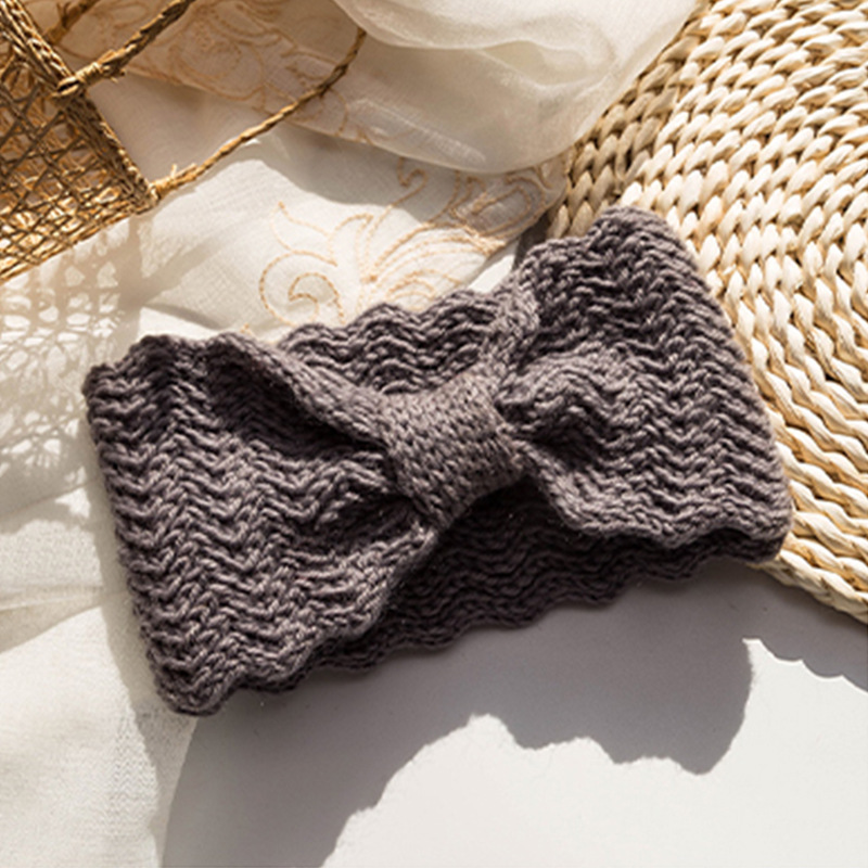 Outgoing Wool Hairband Retro Wide Brim