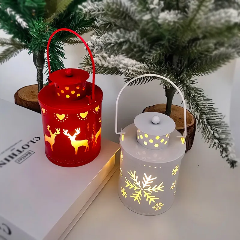 Christmas Candle Lights LED Small Lanterns Wind Lights Electronic Candles Nordic Style Creative Holiday Decoration Decorations – image 4