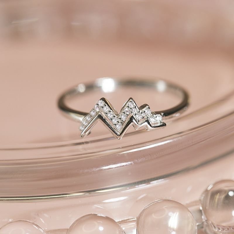 Fashion All-match S925 Sterling Silver Female Ring Temperament