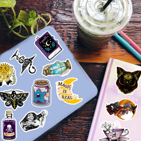 50 Pieces of Luggage Compartment Waterproof Graffiti Stickers