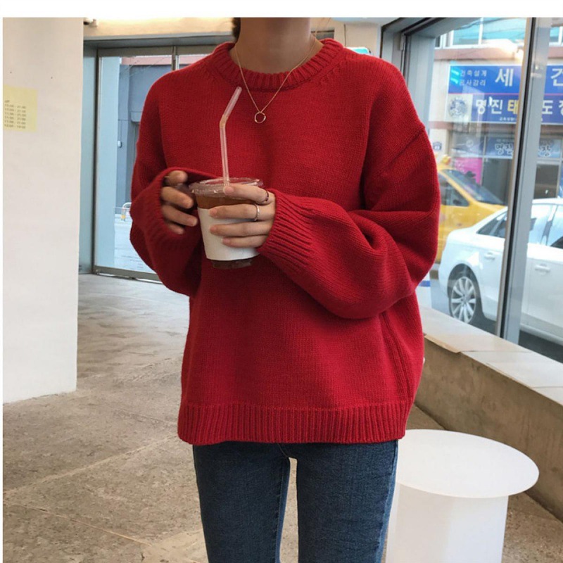 Title 2, Pullover sweater on autumn and winter round neck