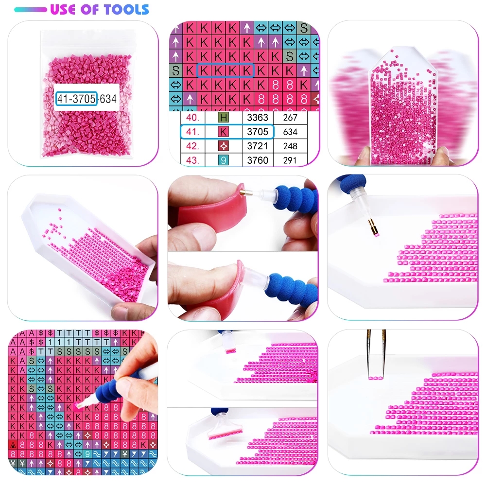 Diamond Painting Stone Painting  Square Round