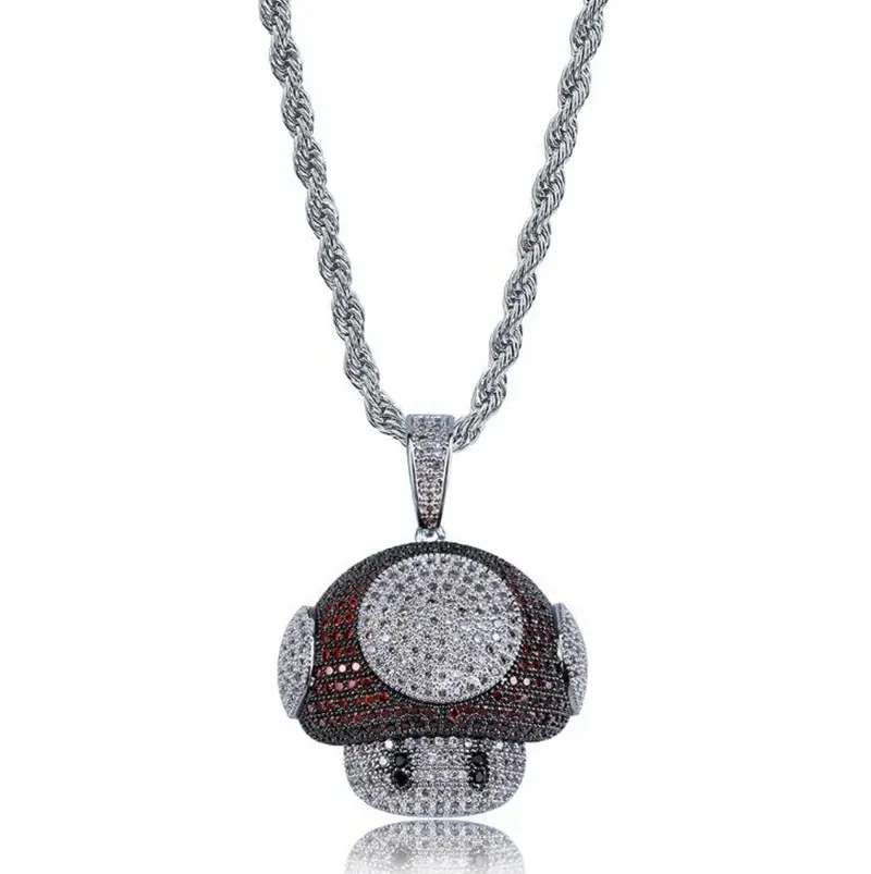 Trendy Ice Mushroom Necklace And Pendant