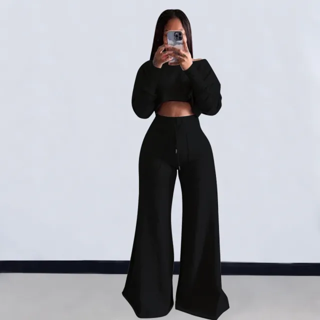 Women's Casual 3 Colors Autumn And Winter Suit Black - Shop at LoveMi