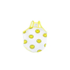 Lovely Fashion Simple Smile Pet Camisole - White - View 1