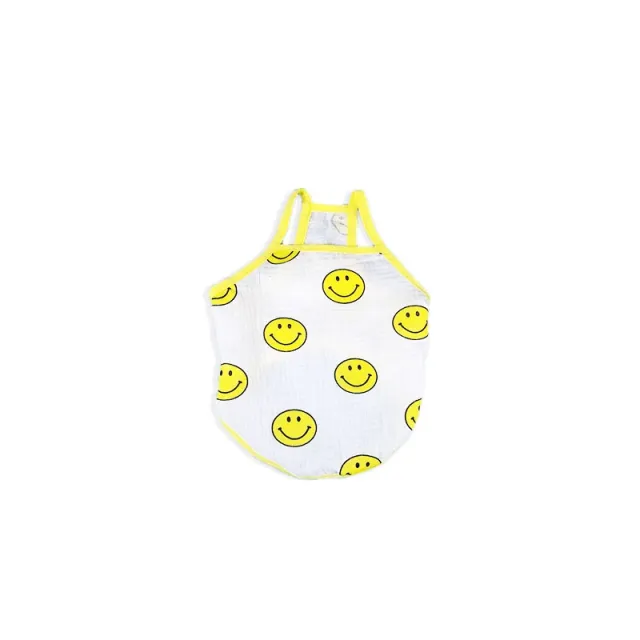 Lovely Fashion Simple Smile Pet Camisole White - Shop at LoveMi
