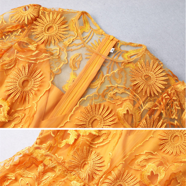 Breathable polyester summer dress for ladies