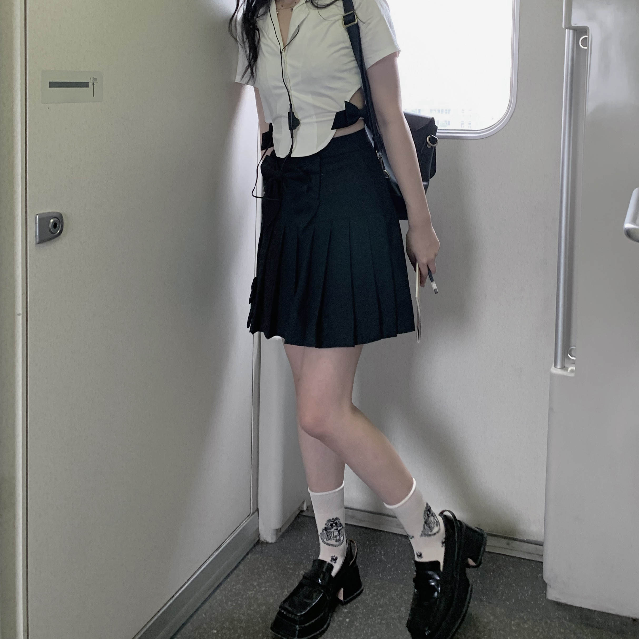 Senior Sister Uniform Bow Knot Girl Cute Suit